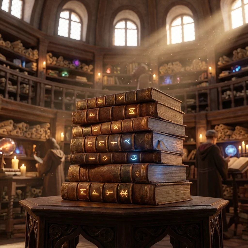 Stack of manifestation books